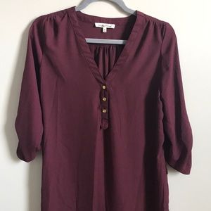 A mid-thigh length dress